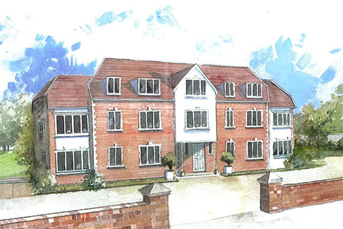 Guildford, Surrey: Redevelopment of 12 private apartments within a delightful suburb of Guildford.